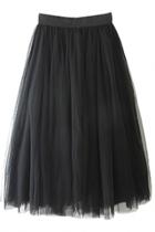 Oasap Fashion Lace Layered Maxi Skirt