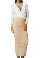Oasap Women's Chic Cowl Neck Top Bodycon Skirt Matching Sets
