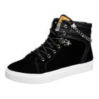 Oasap Casual High Top Chain Flat Heels Shoes
