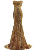 Oasap Women's Elegant Sequin Trim Off Shoulder Prom Dress