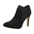 Oasap Stiletto Heels Pointed Toe Solid Color Ankle Boots