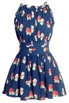 Oasap Summer Floral Print Sleeveless Tunic
