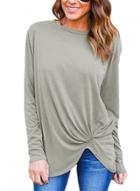 Oasap Fashion Long Sleeve Irregular Pullover Tee