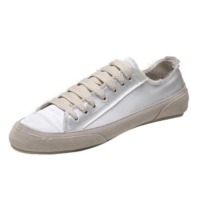 Oasap Fashion Color Block Round Toe Flat Heels Shoes