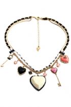 Oasap Fashion Sweet Heart-shaped Necklace