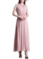 Oasap Women's Halter Cut Out Front Sleeveless High Waist Maxi Dress