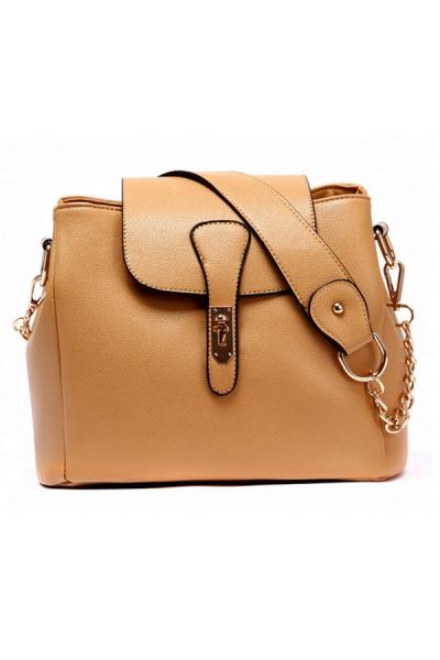 Oasap Fashion Chain Strap Duffle Bag