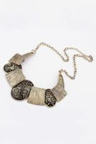 Oasap Stone Embellished Gothic Chain Necklace