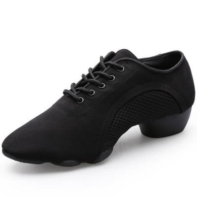 Oasap Men Oxford Mesh Lace Up Split Sole Dance Shoes