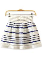 Oasap Delectable Striped Organza Skirt