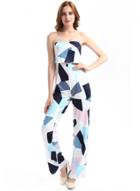 Oasap Loose Floral Printed Strapless Jumpsuit