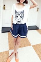 Oasap Korean Preppy Style Skirt Design Shorts