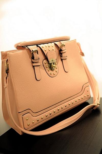 Oasap Vintage Riveted Shoulder Bag