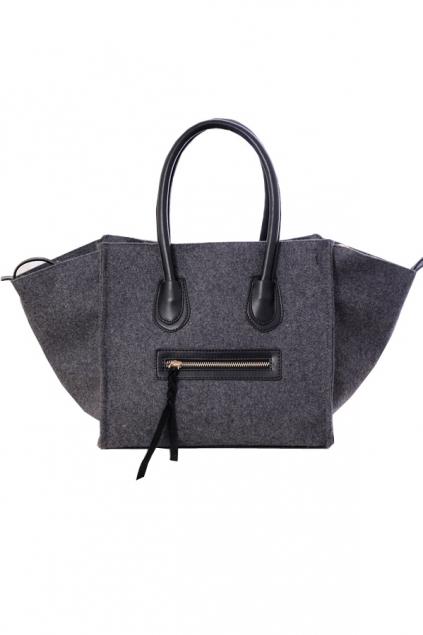 Oasap Face Design Worsted Tote