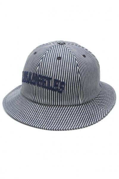Oasap Chic Stripe Embroidery Bucket Fisherman Hat