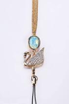 Oasap Double-duty Graceful Swan Necklace