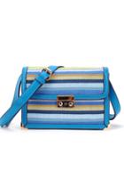 Oasap Colored Stripe Pattern Adjustable Strap Shoulder Bag