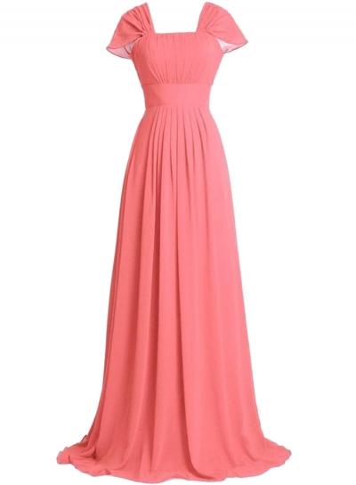 Oasap Women's Elegant Ruffled Design Maxi Prom Dress