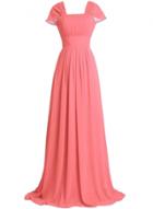 Oasap Women's Elegant Ruffled Design Maxi Prom Dress