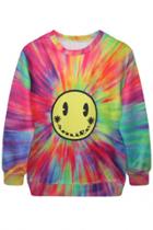 Oasap Casual Lovely Sun Print Sweatshirt