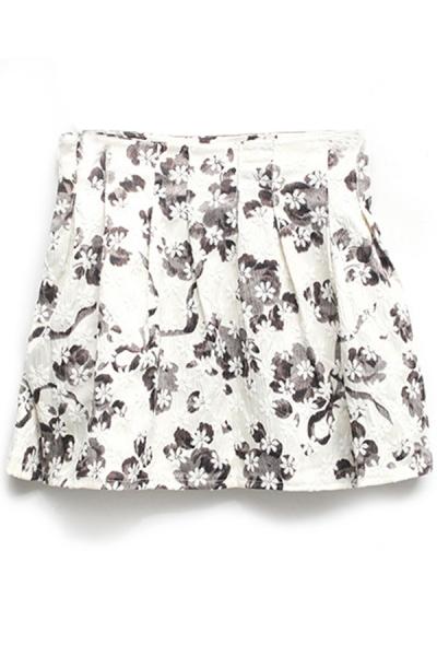 Oasap Old Melody Floral Skirt