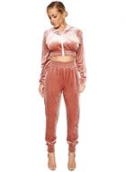 Oasap 2 Piece Cropped Hoodie Sports Set