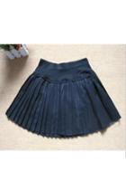 Oasap Pleated Cotton Skirt With High Waist