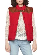 Oasap Women's Fashion Reversible Sleeveless Padded Jacket