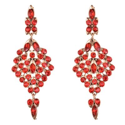 Oasap Red Diamond Ladies Stud Earrings