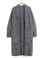 Oasap Loose Fit Open Front Knit Cardigan