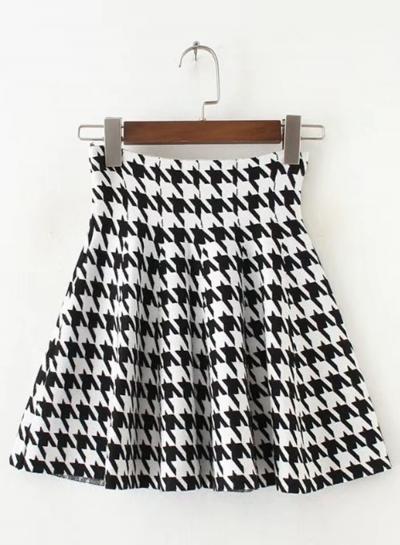 Oasap High Waist Plaid Mini Skirt