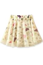Oasap Cartoon Comic Organza Mini Skirt