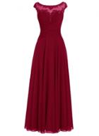 Oasap Backless Sleeveless Solid Color Maxi Prom Dress