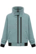 Oasap Relaxed Zippered Sweatshirt Jacket