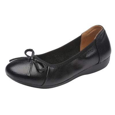 Oasap Casual Solid Color Bow Flat Heels Shoes