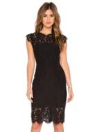 Oasap Round Neck Short Sleeve Lace Midi Dresses