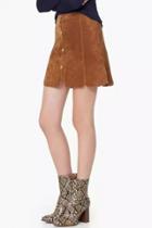 Oasap Chic Button Front A-line Skirt
