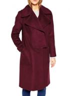 Oasap Women's Coat In Oversized Fit With Paneled Collar