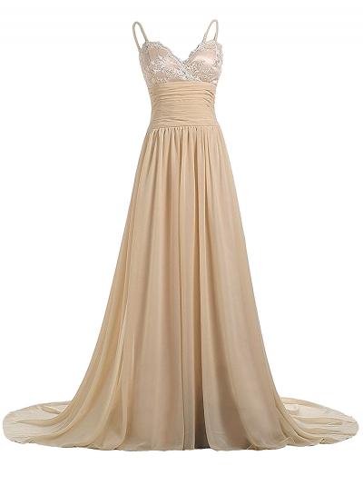 Oasap Elegant Spaghetti Strap Long Prom Dress