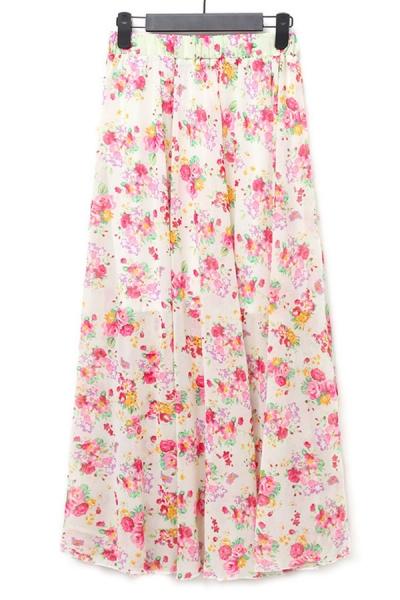 Oasap Flimsy Floral Skirt