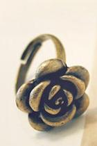 Oasap Vintage Rose Detail Ring