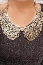 Oasap Vintage Bib Collar Necklace With Cut Out Detail
