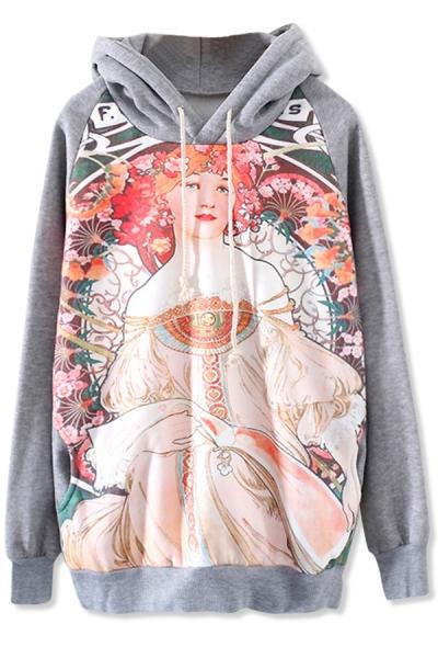 Oasap Heavenly Goddess Fleece Hoodie