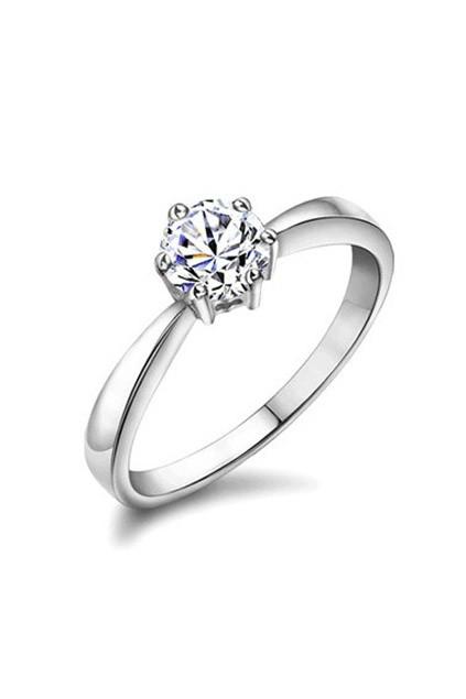 Oasap Faceted Zircon Detail Ring