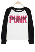 Oasap Punk Color Block Sweatshirt