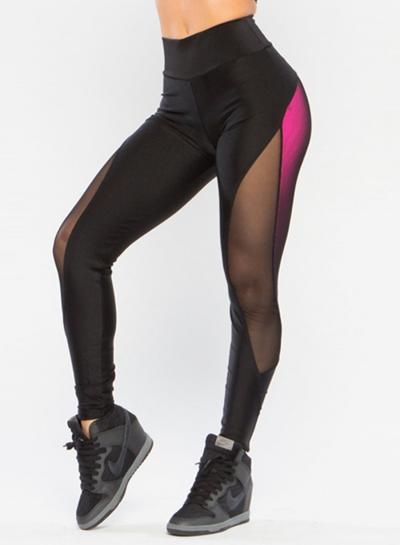 Oasap High Waist Color Block Skinny Active Leggings