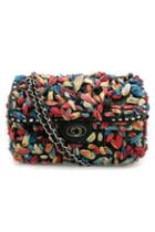 Oasap Sweet Colorful Chiffon Embellished Shoulder Bag