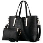Oasap 2 Piece Pu Leather Cross Shoulder Bag Handbag Set