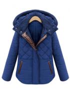 Oasap Hooded Slim Fit Cotton Padded Coat