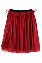 Oasap Medium Mesh Skirt With Drawstring